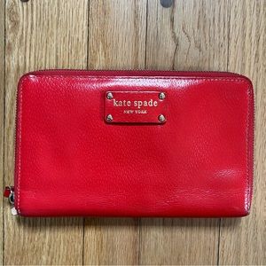 Kate Spade Large Wallet Red